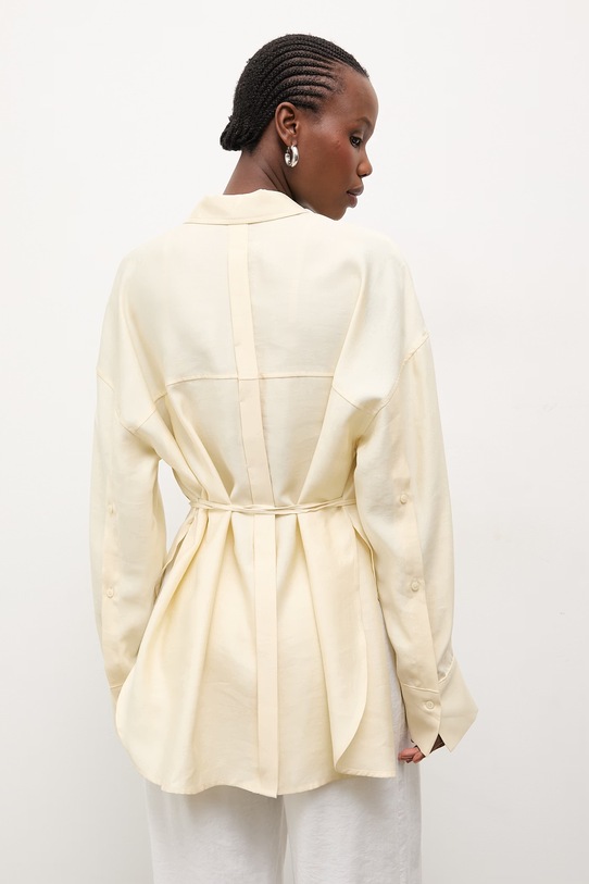 Odzież Answear.LAB koszula 1YA1WCGM0705.tok żółty