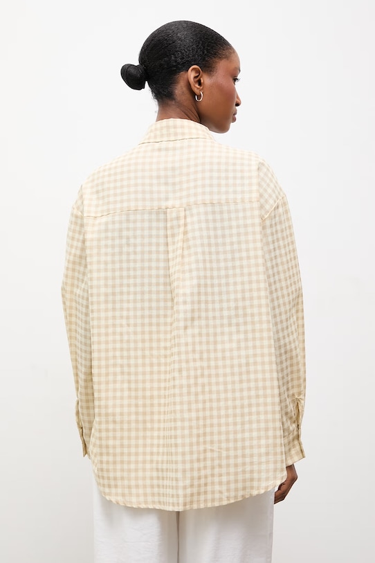 Ρούχα Πουκάμισο με προσθήκη λινού Answear.LAB E26-37.fjk μπεζ