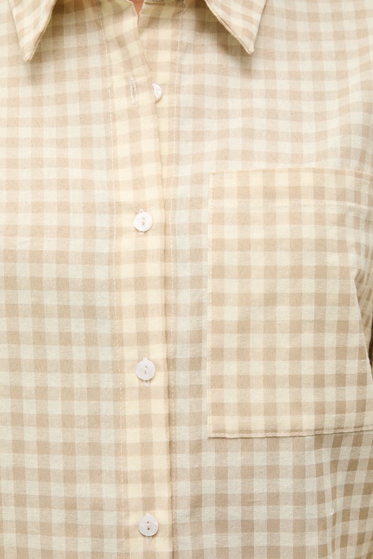 Πουκάμισο με προσθήκη λινού Answear.LAB E26-37.fjk