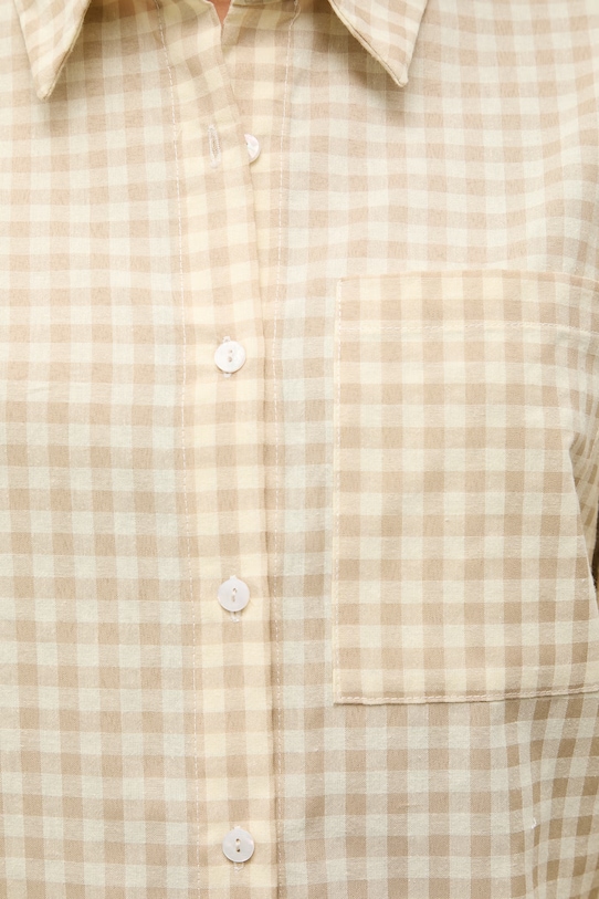 Πουκάμισο με προσθήκη λινού Answear.LAB E26-37.fjk