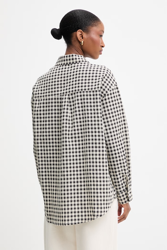 Ρούχα Πουκάμισο με προσθήκη λινού Answear.LAB E26-37.fjk μαύρο