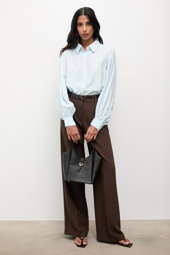 Answear.LAB koszula z domieszką wełny 971404.hak niebieski WS26