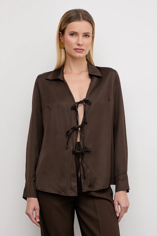 Answear.LAB koszula regular brązowy 32757.isr