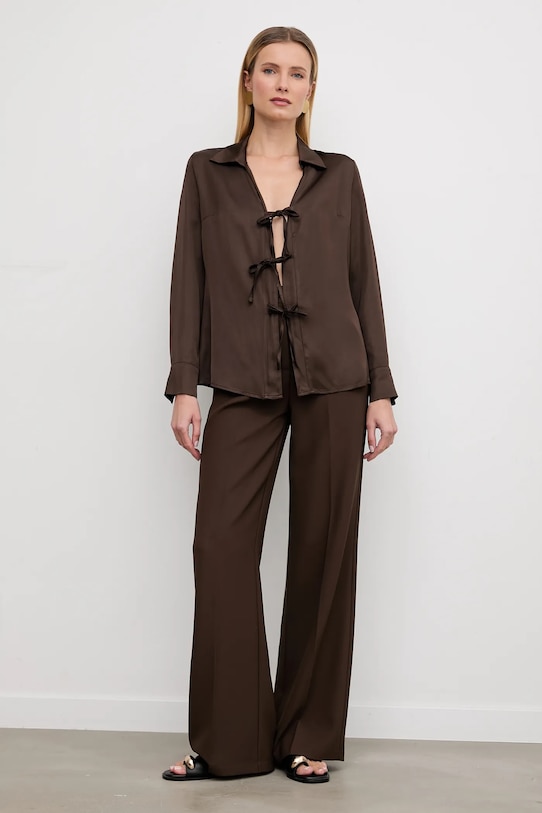 Answear.LAB koszula 32757.isr brązowy WS26