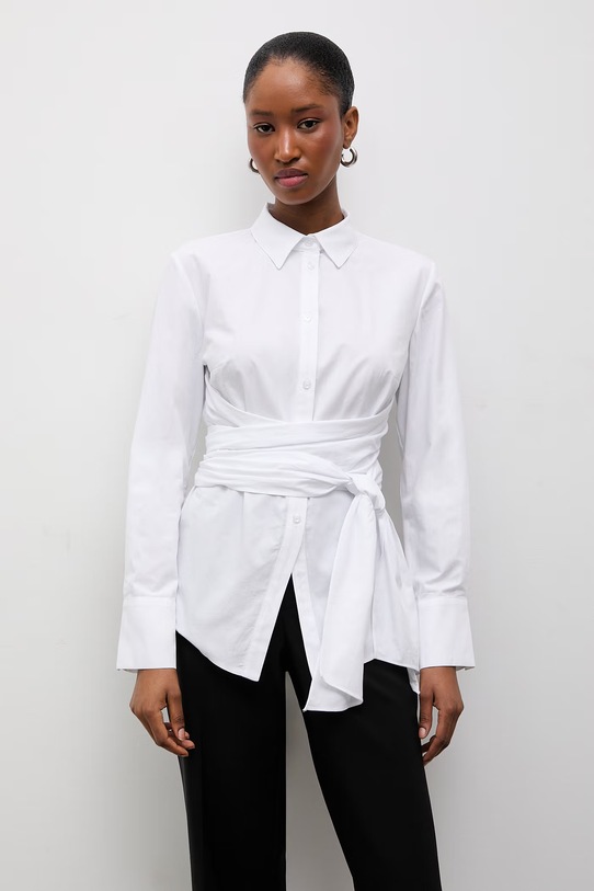 Answear.LAB koszula bawełniana bawełna biały 18784.tok