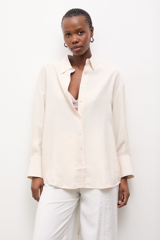 Answear.LAB koszula WS26-KDD030 beżowy WS26