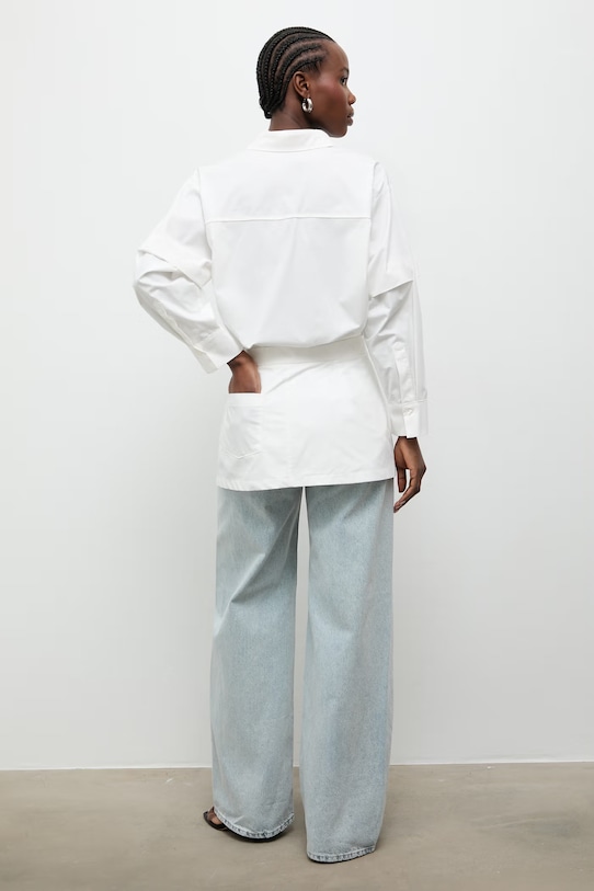 Odzież Answear.LAB koszula damska bawełniana GM0701 beżowy