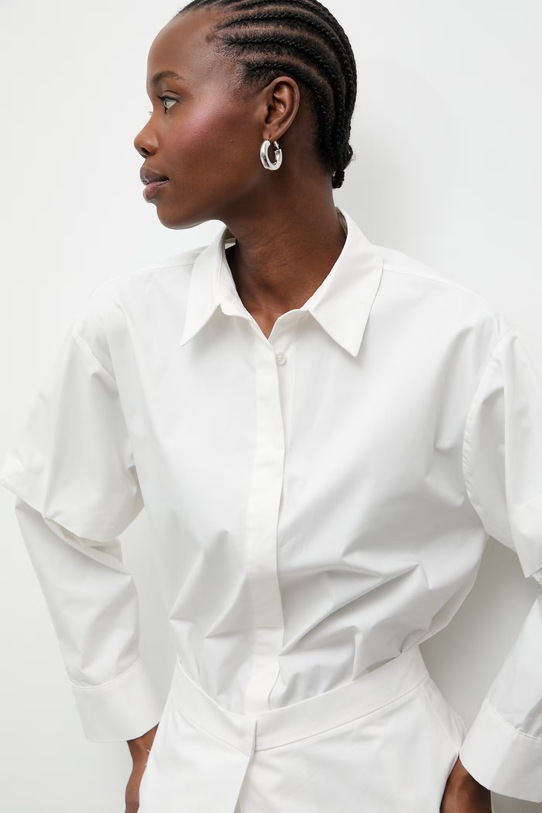 Answear.LAB koszula damska bawełniana beżowy GM0701