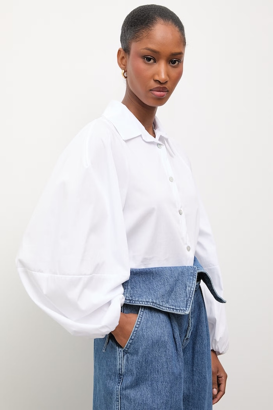 Answear.LAB koszula damska bawełniana biały WS26-KDD036
