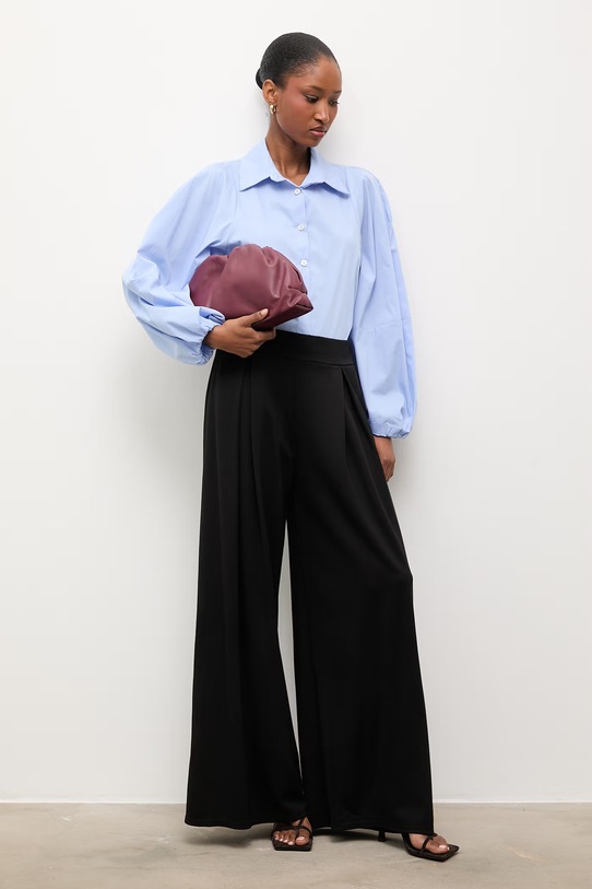 Answear.LAB koszula damska bawełniana WS26-KDD036 niebieski WS26