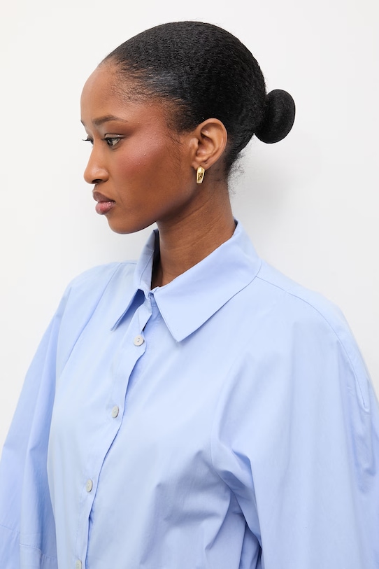 Answear.LAB koszula damska bawełniana niebieski WS26-KDD036