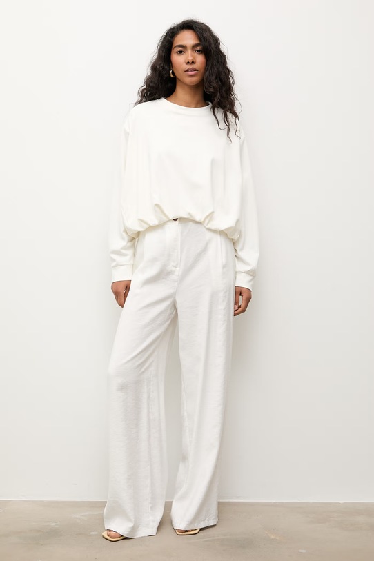 Answear.LAB bluzka damska z wiskozą WS26-KDD037 biały WS26