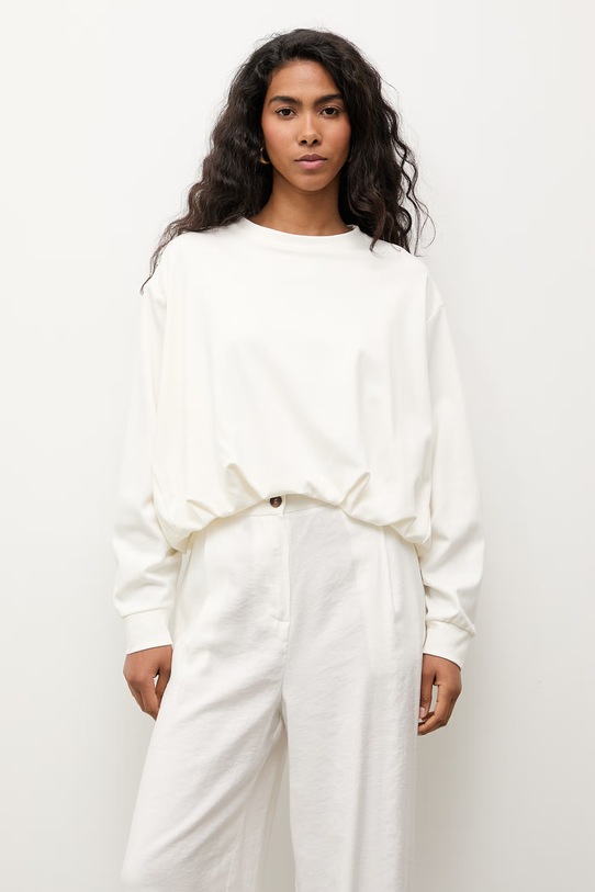 Answear.LAB bluzka damska z wiskozą biały WS26-KDD037