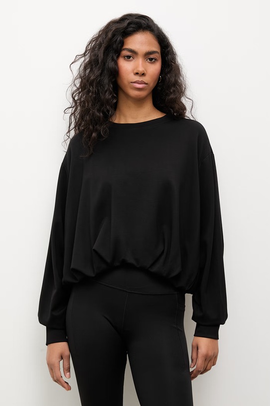 Answear.LAB bluzka damska z wiskozą czarny WS26-KDD037