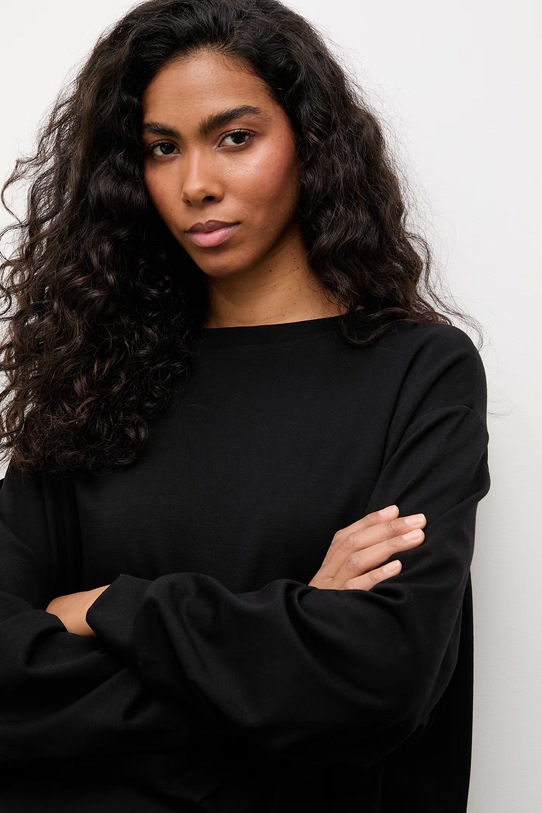 Answear.LAB bluzka damska z wiskozą WS26-KDD037 czarny