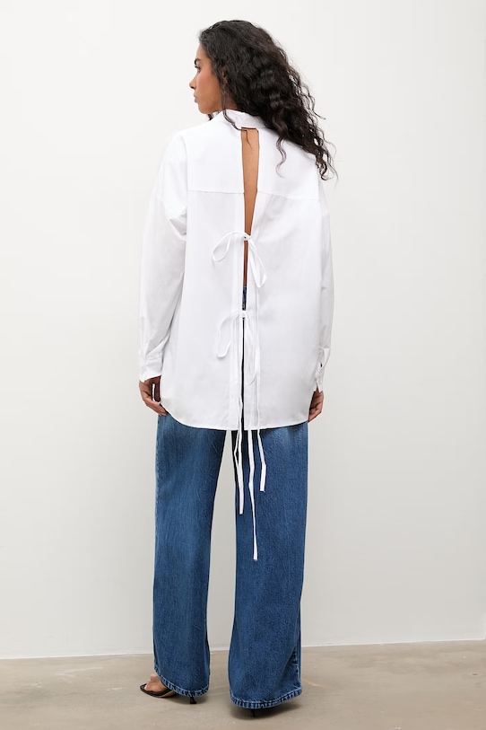 Answear.LAB koszula damska bawełniana biały WS26-KDD038
