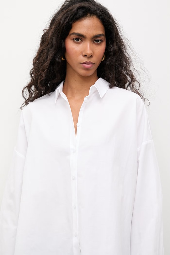 Answear.LAB koszula damska bawełniana biały WS26-KDD038