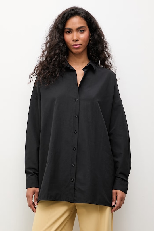 Odzież Answear.LAB koszula damska bawełniana WS26-KDD038 czarny