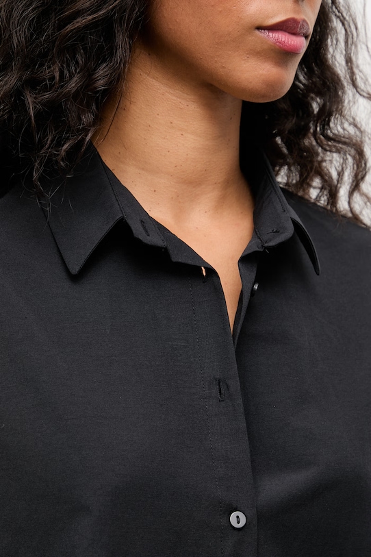 Answear.LAB koszula damska bawełniana WS26-KDD038 czarny