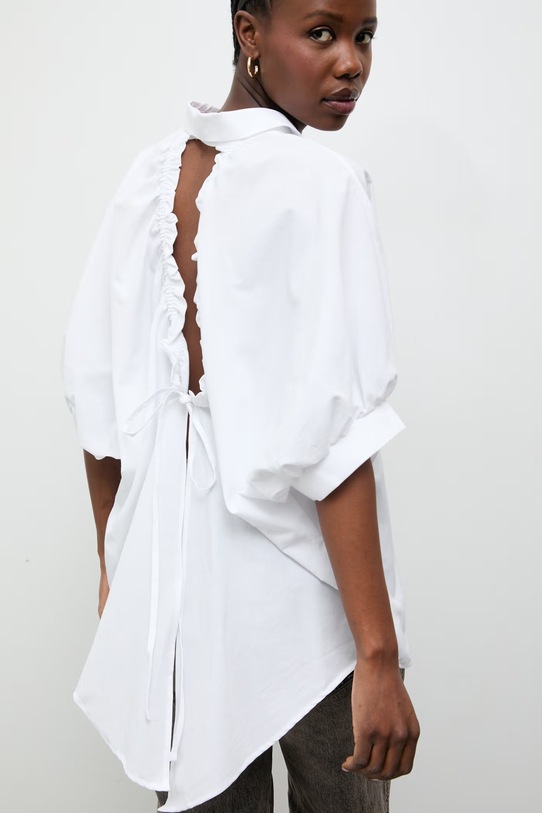 Answear.LAB koszula damska z bawełną biały kdd01A.sng.ok