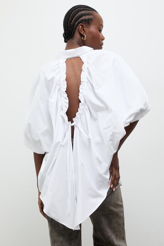 Odzież Answear.LAB koszula damska z bawełną kdd01A.sng.ok biały