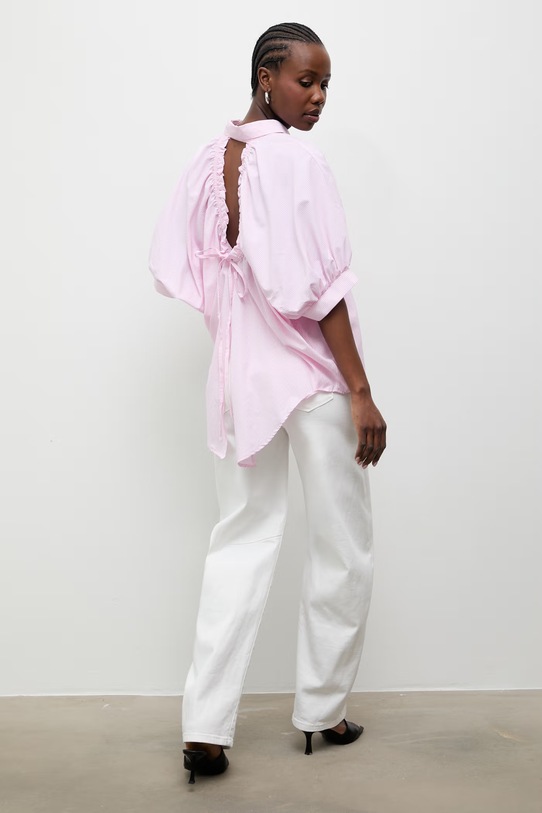 Answear.LAB Koszula damska z bawełną różowy kdd01A.sng.ok