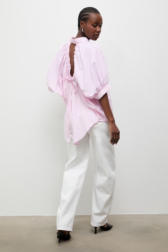 Answear.LAB Koszula damska z bawełną różowy kdd01A.sng.ok