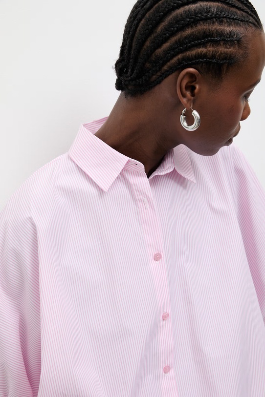 Answear.LAB Koszula damska z bawełną kdd01A.sng.ok różowy