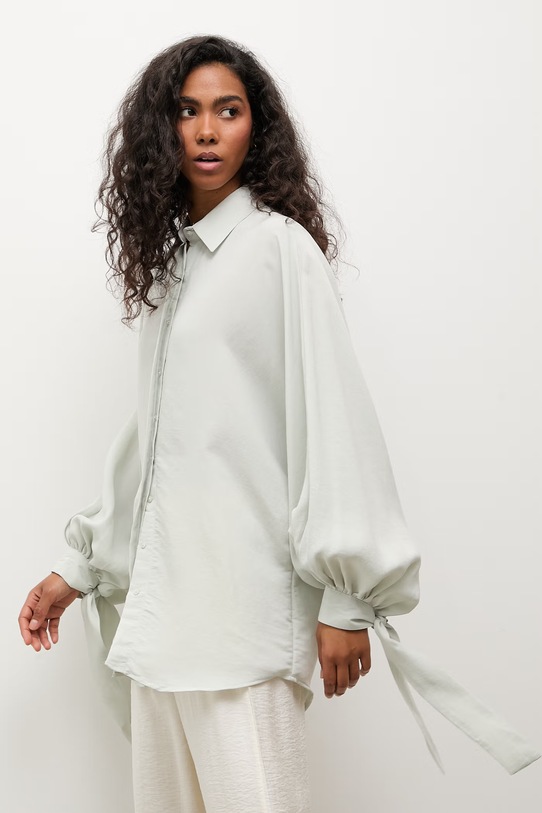 Odzież Answear.LAB koszula damska z modalem WS26-KDD043 beżowy