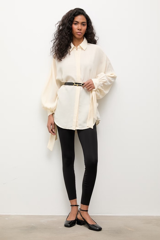 Ρούχα Answear.LAB πουκάμισο Γυναικείο με μοντάλ WS26-KDD043 κίτρινο