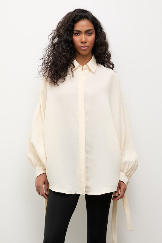 Answear.LAB πουκάμισο Γυναικείο με μοντάλ κίτρινο WS26-KDD043