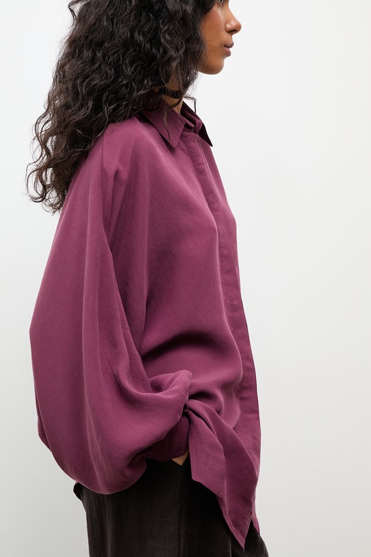 Answear.LAB koszula damska z modalem czerwony WS26-KDD043