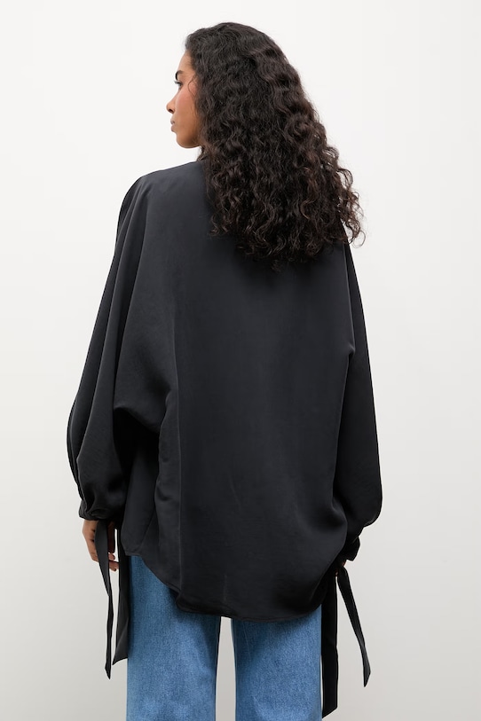 Odzież Answear.LAB koszula damska z modalem WS26-KDD043 czarny