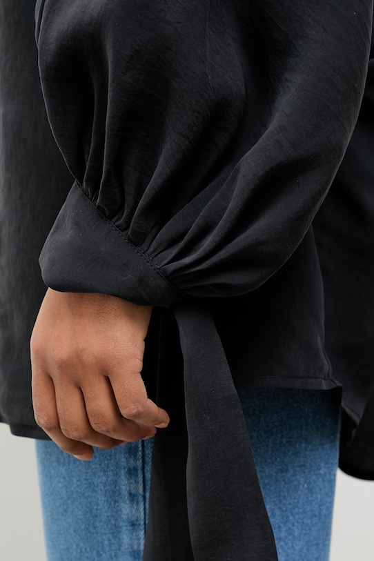 Answear.LAB koszula damska z modalem WS26-KDD043 czarny