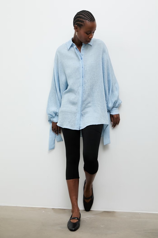 Answear.LAB koszula damska z lyocellem 4469orf.tok niebieski WS26