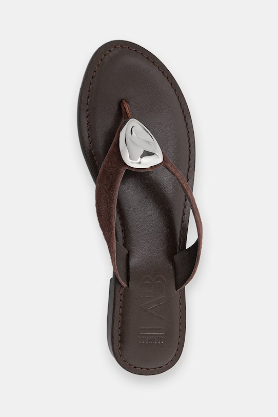 Answear.LAB japonki zamszowe brązowy RSP-11547.ijk