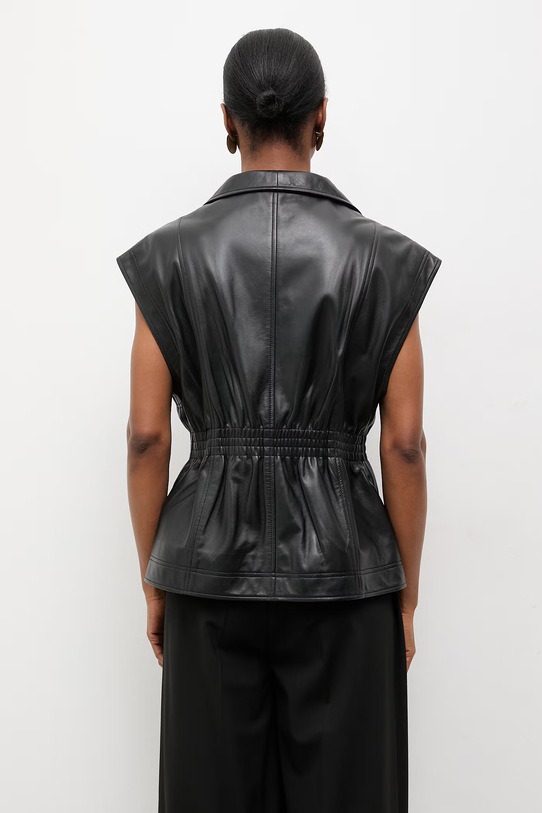 Odzież Answear.LAB bezrękawnik skórzany NIVA z kolekcji Unscripted WS26-KMD000 czarny