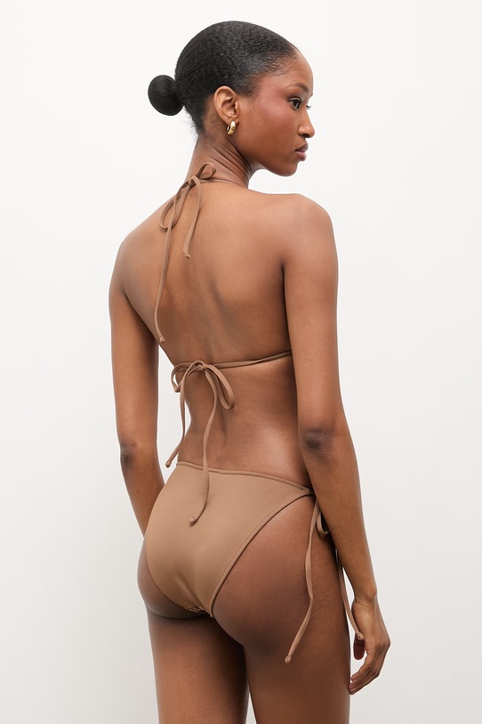 Answear.LAB Strój kąpielowy dwuczęściowy i pareo damski brązowy WS26-KOD002