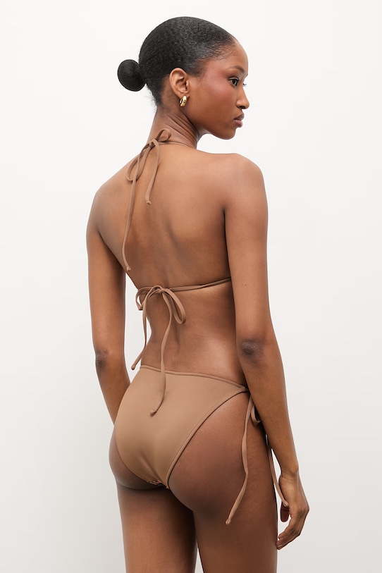 Answear.LAB Strój kąpielowy dwuczęściowy i pareo damski brązowy WS26-KOD002