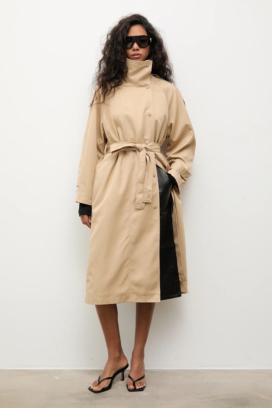 Answear.LAB kurtka bez kaptura beżowy 8695.FLK