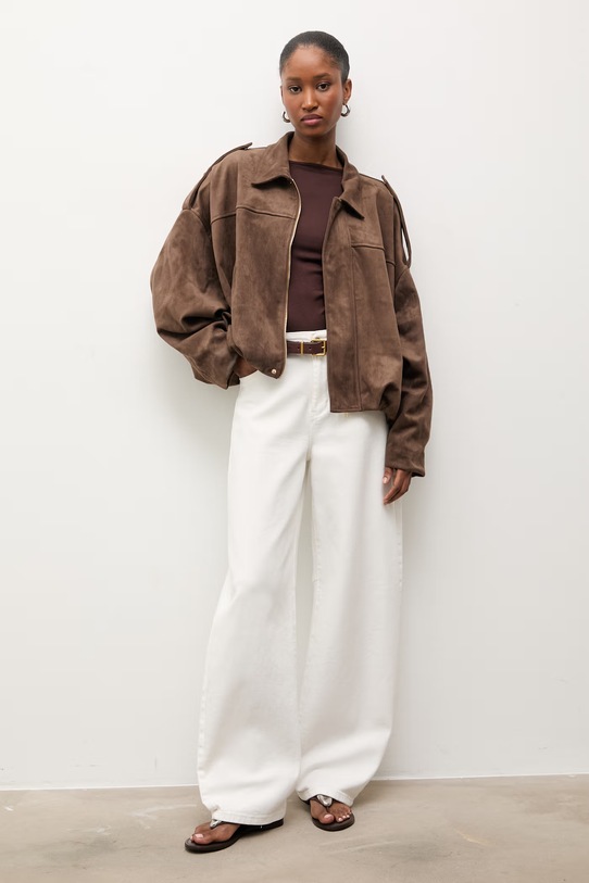 Answear.LAB kurtka AZ1579.fjk brązowy WS26