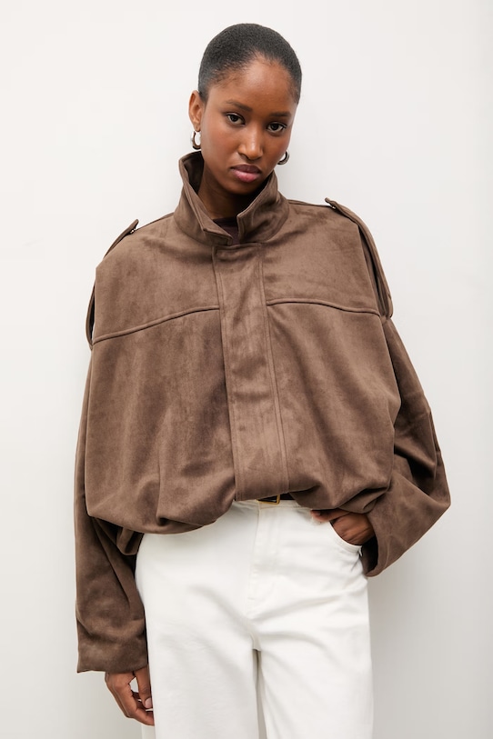Answear.LAB kurtka brązowy AZ1579.fjk