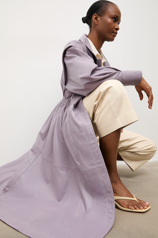 Answear.LAB płaszcz skórzany NINA z kolekcji Unscripted WS26-KPD003