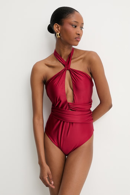 Answear.LAB strój kąpielowy jednoczęściowy damski czerwony WS26-KSD004