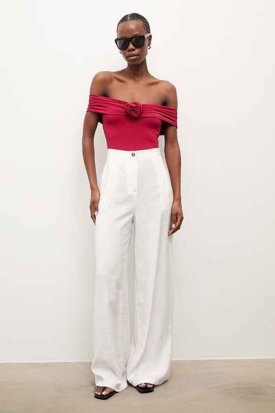 Answear.LAB jednoczęściowy strój kąpielowy HW1AE1823.fak czerwony WS26