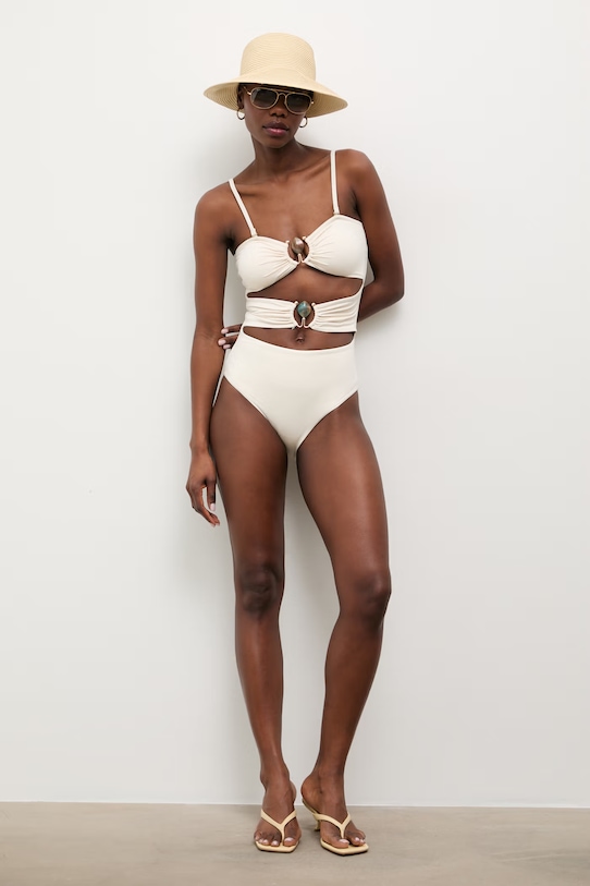 Answear.LAB strój kąpielowy jednoczęściowy damski AT1VT2523.fak beżowy WS26