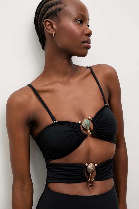 Answear.LAB strój kąpielowy jednoczęściowy damski czarny AT1VT2523.fak