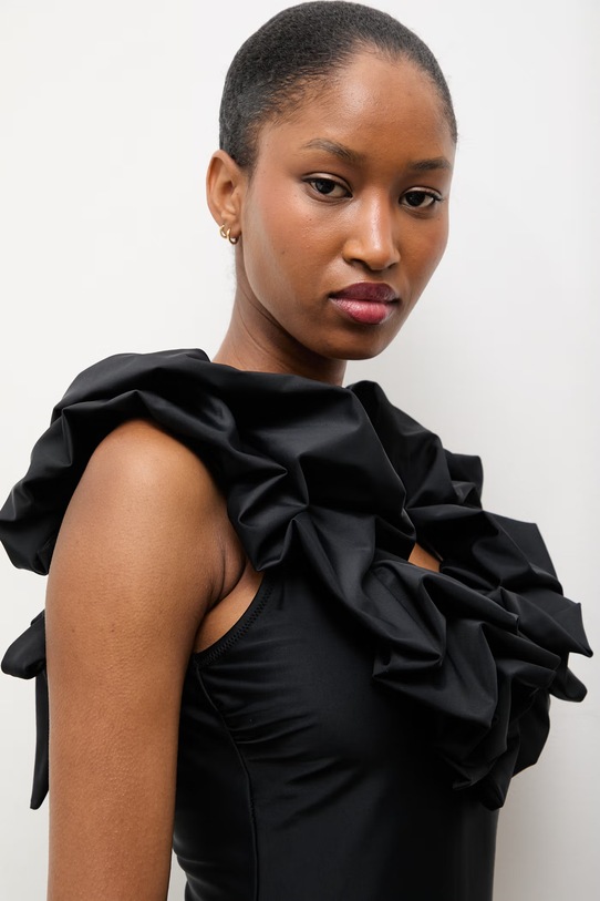 Answear.LAB jednoczęściowy strój kąpielowy czarny AW1AE1815.fak