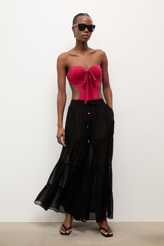 Answear.LAB strój kąpielowy jednoczęściowy damski WS26-KSD012 czerwony WS26