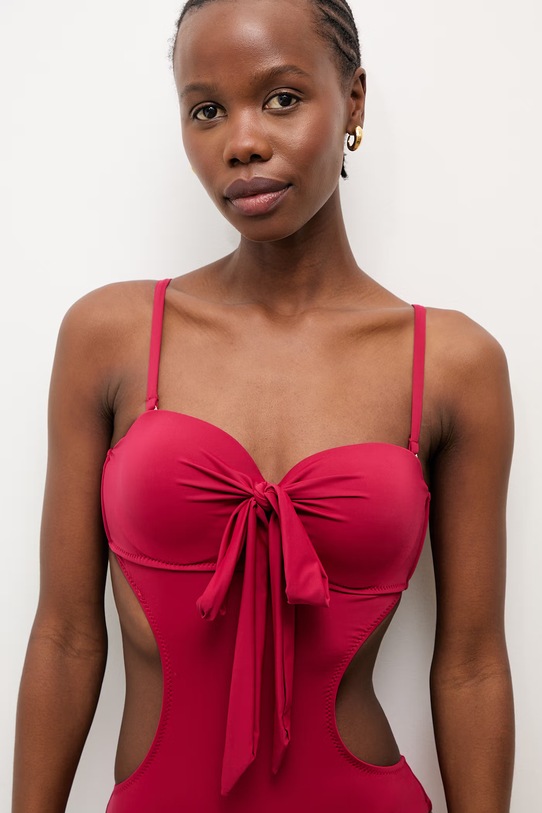 Answear.LAB strój kąpielowy jednoczęściowy damski WS26-KSD012 czerwony